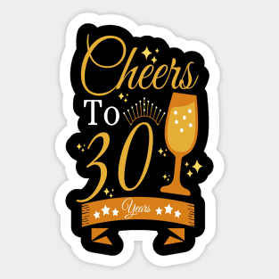 Cheers to 60 years Sticker